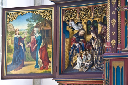 detail of the church of Kamp Abbeyのeditorial素材