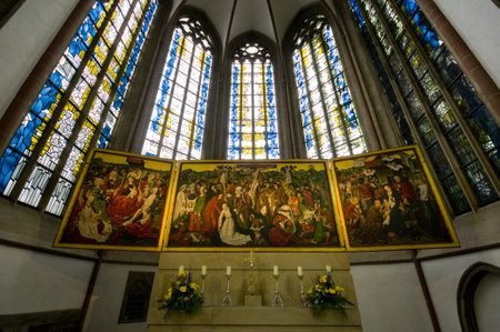 interior of the Propsteikirche in Dortmund