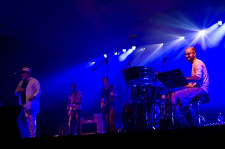 Halle, Germany. Laternenfest. concert of the Edo Zanki Band on August 26, 2011のeditorial素材
