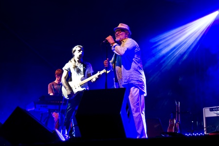 Halle, Germany. Laternenfest. concert of the Edo Zanki Band on August 26, 2011のeditorial素材