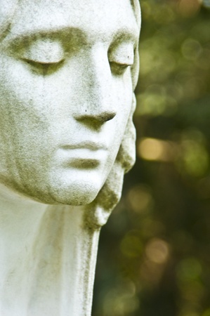 old  tombstone on the Melaten cemetery in Cologneの写真素材