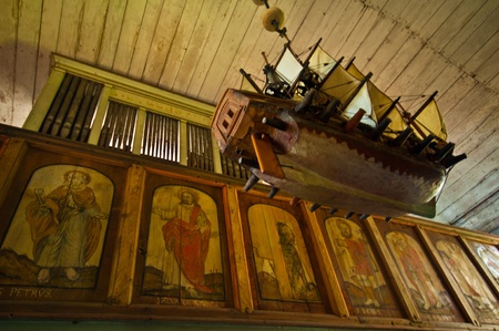 old building belonging to the open-air museum Seurasaari in Helsinkiのeditorial素材