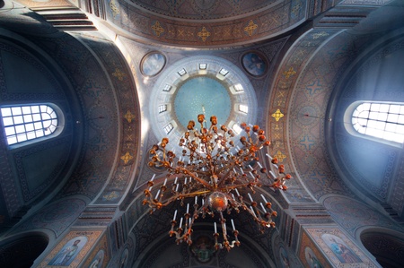 detail of the interior of the Uspenski cathedral in Helsinkiのeditorial素材