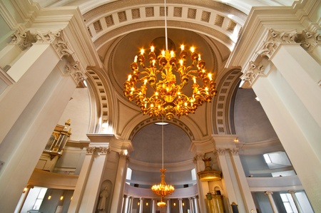 classical interior of the Cathedral of Helsinkiのeditorial素材