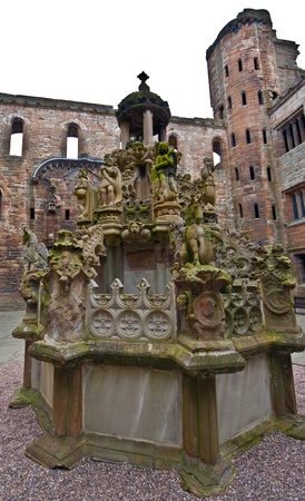 part of the famous Linlithgow Palace in Scotlandの写真素材