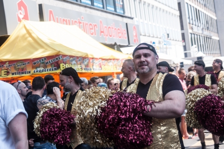 Cologne, Germany - July 7: costumed people at the CSD (Gay Pride Parade called Christopher Street Day) in Cologne on July 7, 2013のeditorial素材