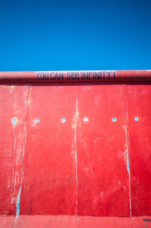 part of the famous East Side Gallery in Berlinのeditorial素材