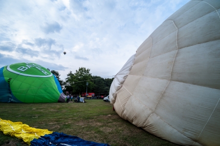 Hot air balloon festival in Muenster, Germanyのeditorial素材