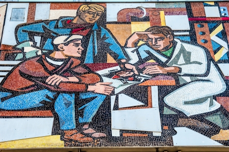 view of the Haus des Lehrers in Berlinのeditorial素材