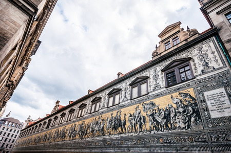 Procession of Princes (Fuerstenzug) in Dresden, Germanyのeditorial素材