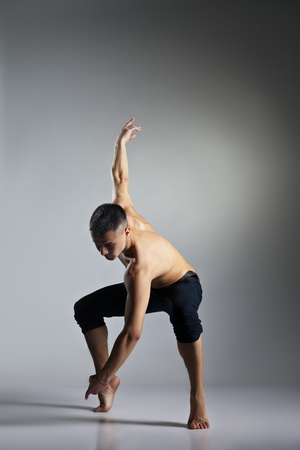 Young and stylish modern ballet dancerの写真素材