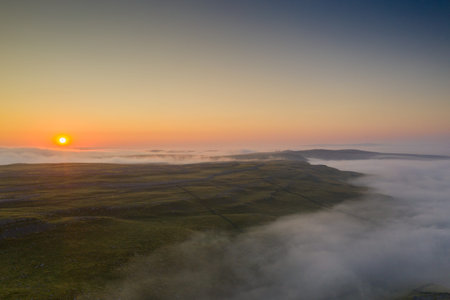 Sunrise above Gordale Scar, Malham, in the Yorkshire Dales National Park