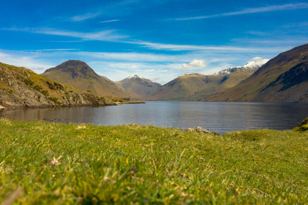 Sunrise over Wast Water a lake located in Wasdale, a valley in the western part of the Lake District...