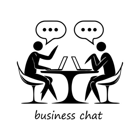 Business Chat Illustrationのイラスト素材