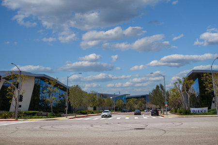 USA California Los Angeles Playa Vista May 8 2023 city streetsのeditorial素材