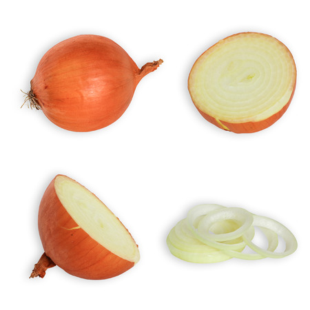Onion isolated on white.の写真素材