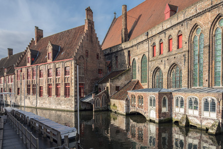 City landscape, Bruges, Belgiumのeditorial素材