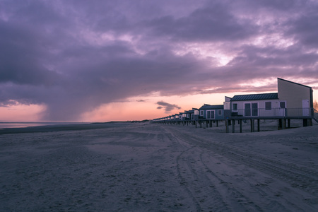 Meeting new day at the North Sea.のeditorial素材