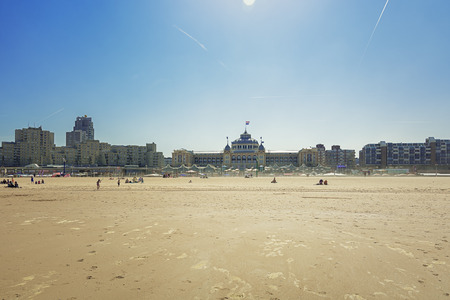 May 13, 2016, beautiful picture of the Kurhaus Hotel in Scheveningen, Netherlands.のeditorial素材