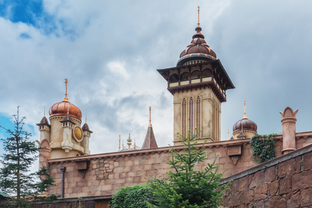 Kaatsheuvel, Netherlands, August 19 , 2017:  Symbolica the palace of fantasy in the amusement park Efteling in the Netherlandsのeditorial素材