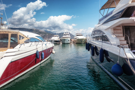 Saint-Jean-Cap-Ferrat, France, September 4, 2018: The harbor of the peninsula of Saint-Jean-Cap-Ferrat on the Cote d'Azur in Franceのeditorial素材