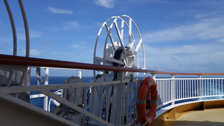 Deck on Cruise shipの写真素材