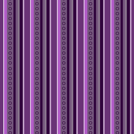 Abstract vector wallpaper with vertical stripes of lilac shades and circles. Seamless colored background. Geometric pattern.のイラスト素材
