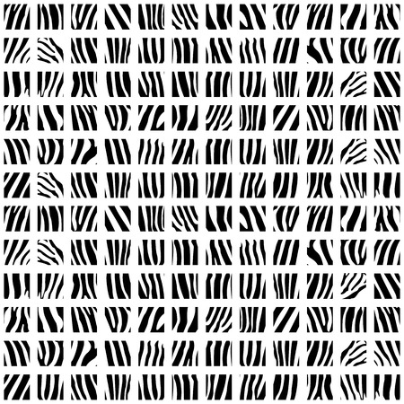 Zebra pattern. Black and white seamless background.のイラスト素材