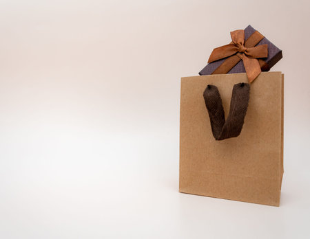 packaging for purchases, gifts and parcels on light background. concept of delivering gifts and...