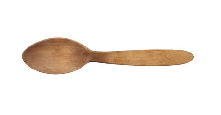 Wooden tablespoon on a white background. Isolateの写真素材