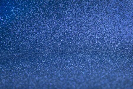 Sparkling background with bokeh made of Classic Blue 2020 color. Color of year. COY2020. Copy space for textの写真素材