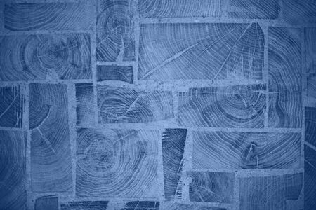 Wood textured blue background. Classic Blue. Color of the yearの写真素材