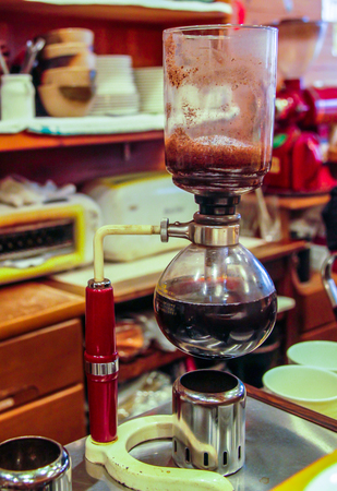 Yama siphon coffee brewerの写真素材
