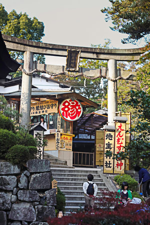 Kyoto, Japan - 2010: Gate entrance to Kiyomizu-dera Temple, Kyoto