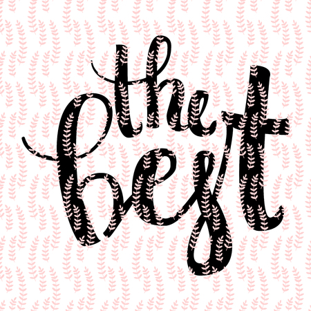 Uncommon Ethnic Vector Hand Drawn Lettering  With Geometric And Aztec Decor Elements. Trendy Calligraphy For Banners, Labels, Signs, Prints, Posters, Web. Summerのイラスト素材