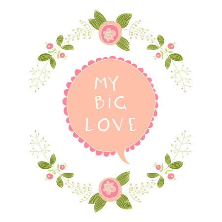 my big love vectorのイラスト素材