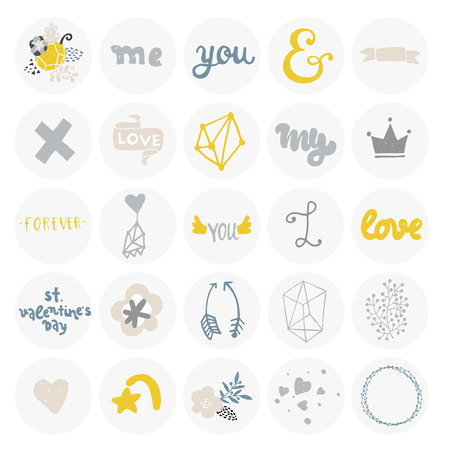 Love set collection.のイラスト素材