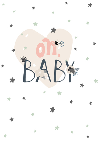 Perfect vector card templates. Ideal for baby shower, mothers day, valentines day, birthday cards, invitations, prints, scrapbookのイラスト素材