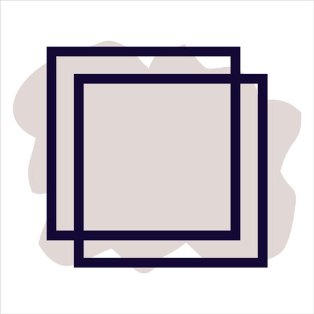 gray vector background with double square frameのイラスト素材