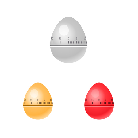 Illustration of egg kitchen timers isolated backgroundのイラスト素材