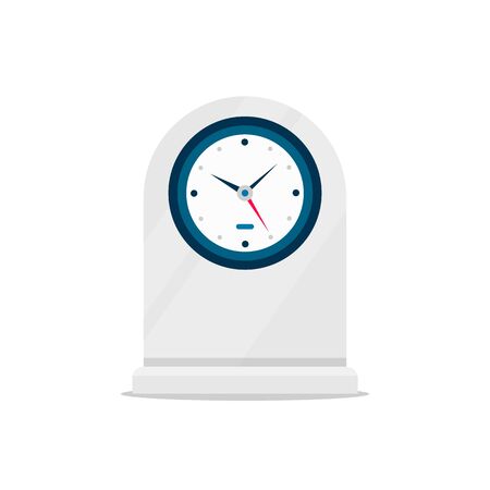 Table clock vector illustration. watch time sign symbolのイラスト素材
