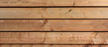 Brown Old Wood Barn Rustic House Wall Wide Horizontal Vintage Background. Wooden Board Shabby Texture. Abstract Web Wide Banner. Interior Or Exterior Rough Design Element.の写真素材
