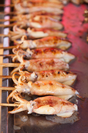 Freshly Grilled Squidの写真素材