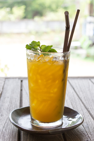 Fresh Passion Fruit Juiceの写真素材