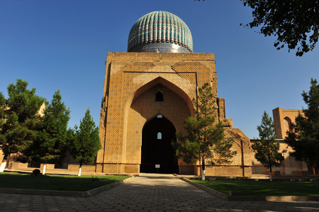 Samarkand: entrance to the mosqueの写真素材