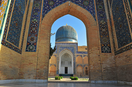 Samarkand: architecture of Gur Emir mausoleum buildingの写真素材