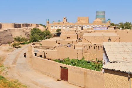 Khiva, uzbekistan. Small historical townの写真素材