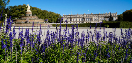 France, the Versailles Palace park in Ile de Franceの写真素材