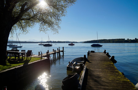 Lake Constance is a lake in Bavaria, Germany.の写真素材