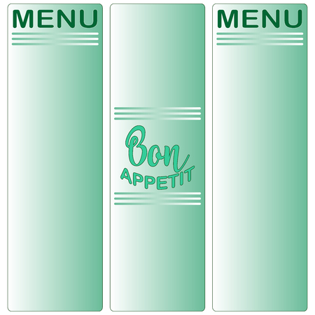 Bon Appetit lettering, custom writing isolated on white background. Vector illustration.のイラスト素材